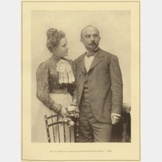 Dr. Alois Rašín se svojí nevěstou Karlou Jánskou v roce 1899